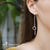 Drop Steel Earrings with Romain Letters - Monera-Design Co., Ltd