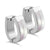 Stainless Steel & Shell Oval Hoop Huggie Earrings - Monera-Design Co., Ltd
