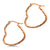 Small Sparkly Twisted Wire Heart Hoop Steel Earrings - Monera-Design Co., Ltd