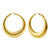 Hoop Steel Earrings with Round Laser dots - Monera-Design Co., Ltd