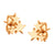 Delicate Small Tiny Triple Stars Stud Steel Earrings - Monera-Design Co., Ltd