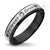 Forever Love Stainless Steel Ring with Brush Finish and CZ - Monera-Design Co., Ltd