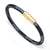 Multicolored Leather Steel Bracelet - Monera-Design Co., Ltd