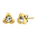 Gold Tiny Flower CZ Stud Steel Earrings - Monera-Design Co., Ltd