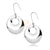 Steel Drop Dangle Round Disc Statement Earrings - Monera-Design Co., Ltd