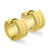 Gold Huggie Steel Earrings with Line Designs - Monera-Design Co., Ltd