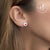 Steel, Pearls & Cubic Zirconia Heart Stud Earrings - Monera-Design Co., Ltd