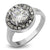 Casting Steel Ring With Center Round CZ Stones - Monera-Design Co., Ltd