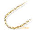 Gold Steel Thick Flat Link 5.5 MM Chain Necklace