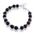 Stainless Steel Bracelet with Black beads mix with steel parts - Monera-Design Co., Ltd
