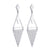 Mirror Triangle Design Steel Earrings - Monera-Design Co., Ltd
