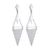 Mirror Triangle Design Steel Earrings