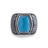 Classic Retro Vintage Celtic Seal Rectangle Ring