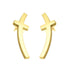 Stainless Steel Climber Earrings Cross Design