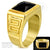 Casting Yellow Gold Steel Ring Greek Style and Onyx - Monera-Design Co., Ltd