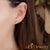 Stainless Steel Square Cube Shape Glittery Cute Stud Earrings - Monera-Design Co., Ltd