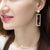 CZ Lips Kiss, Heart & Lipstick Dangle Drop Earrings - Monera-Design Co., Ltd