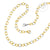 Two Tone Diamond Cut Steel 6 MM Chain necklace - Monera-Design Co., Ltd