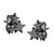 Delicate Small Tiny Triple Stars Stud Steel Earrings - Monera-Design Co., Ltd