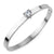 Hinge Lock Heart Shape CZ Steel Cuff Bangle - Monera-Design Co., Ltd
