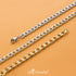 Solid Flat Curve Fashion 6 MM Link Steel Chain