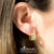 Steel 7 MM Huggies Earrings with Glued CZ - Monera-Design Co., Ltd