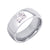 Steel Ring With Square Shape Glued Stones - Monera-Design Co., Ltd