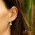 Steel Cubic Zirconia Small Tear Drop Dangle Earrings - Monera-Design Co., Ltd