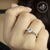 Flower Solitaire Prong Engagement CZ Steel Ring - Monera-Design Co., Ltd