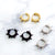 Steel Spikes Huggies Earrings - Monera-Design Co., Ltd