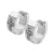 CZ Cross Huggies Steel Earrings - Monera-Design Co., Ltd