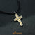 Steel Cross Pendant CZ Stone Black Rope Cord - Monera-Design Co., Ltd