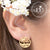 Gold Sandblasted Steel Earrings Thailand Beach Design - Monera-Design Co., Ltd