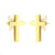 Tiny Cross Stud Steel Earrings - Monera-Design Co., Ltd