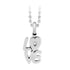Stainless Steel Love small Pendant with CZ stone