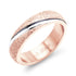 Shiny Glittery Engagement Promise Band Steel Ring