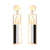CZ Rose Gold Star Dangle Drop Steel Earrings - Monera-Design Co., Ltd