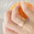 Sand Blast Ring with CZ and Cross Line in the middle - Monera-Design Co., Ltd