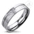 Matt Finish Steel Ring With Gold PVD and 3 CZ Stones - Monera-Design Co., Ltd