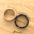 Two Tones Couple Ring with CZ - Monera-Design Co., Ltd