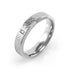 Eroding Design Steel Ring with CZ