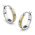 Big Huggies 2 Tone Steel Earrings with Side Laser Design - Monera-Design Co., Ltd