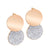 Drop Dangle CZ Crystals Round Steel Earrings - Monera-Design Co., Ltd