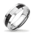 Carbon Design Comfort fit Steel Ring