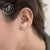 Steel Gold Heart Stud Earrings - Monera-Design Co., Ltd