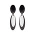 Oval Shape 2 Tone Steel Earrings