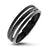 Steel Magnetic Clasp Braided Black Leather Bracelet - Monera-Design Co., Ltd