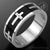 Black Cross Steel Ring - Monera-Design Co., Ltd